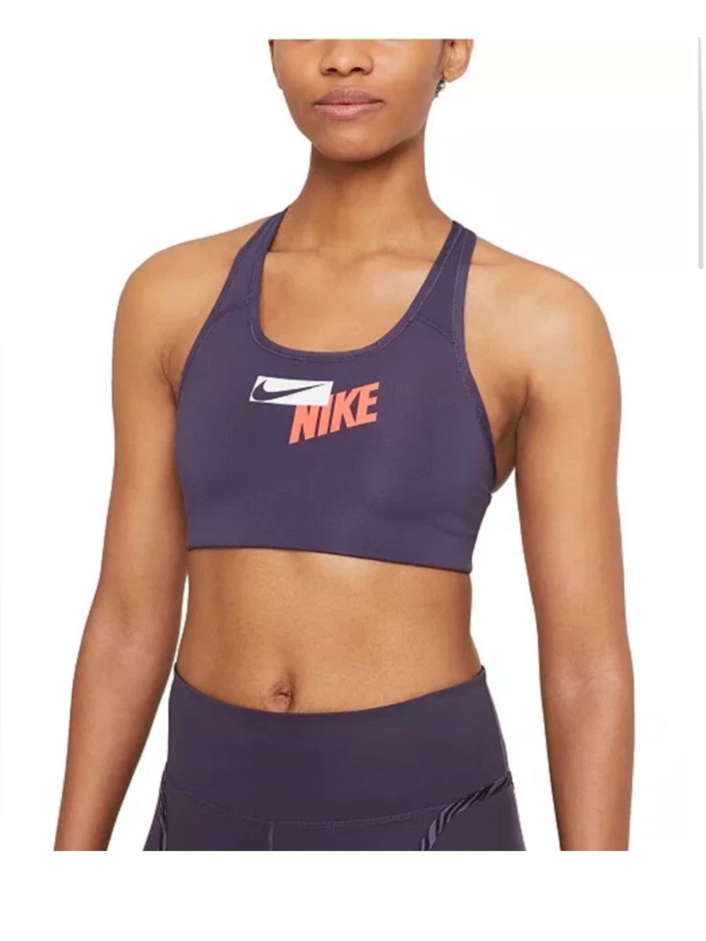 NWT!Nike Women's Swoosh Medium Sports Bra (CZ4443-573) Size L No Padding